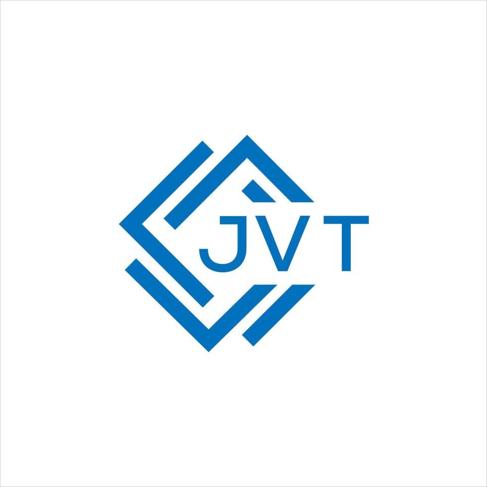 jvt carta logotipo Projeto em branco fundo. jvt criativo círculo carta logotipo conceito. jvt carta Projeto. vetor