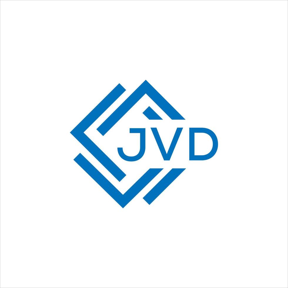 jvd carta logotipo Projeto em branco fundo. jvd criativo círculo carta logotipo conceito. jvd carta Projeto. vetor