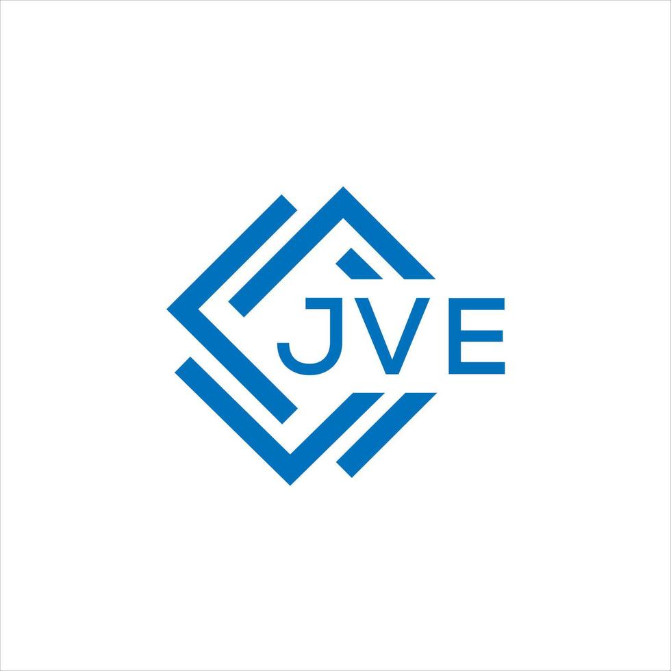 jve carta logotipo Projeto em branco fundo. jve criativo círculo carta logotipo conceito. jve carta Projeto. vetor