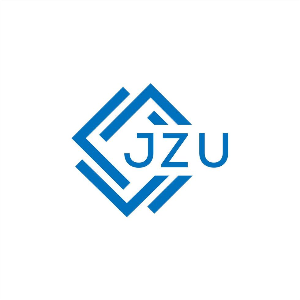 jzu carta design.jzu carta logotipo Projeto em branco fundo. jzu criativo círculo carta logotipo conceito. jzu carta Projeto. vetor