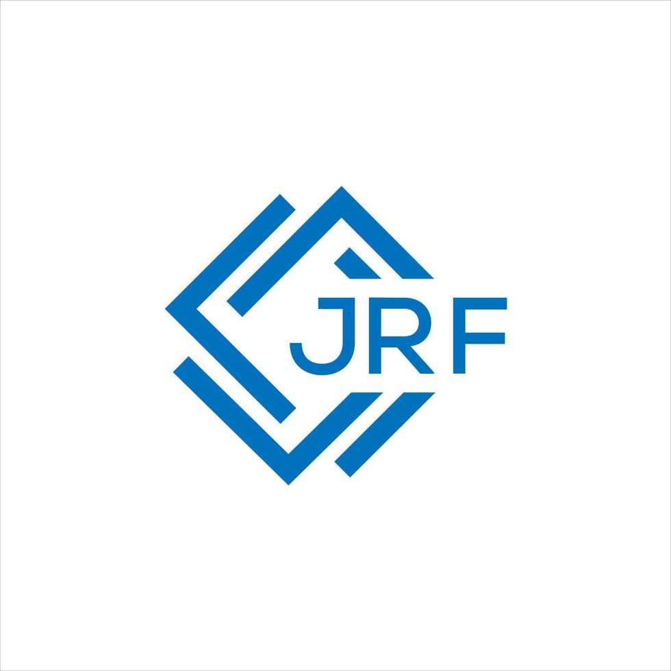 jrf carta logotipo Projeto em branco fundo. jrf criativo círculo carta logotipo conceito. jrf carta Projeto. vetor