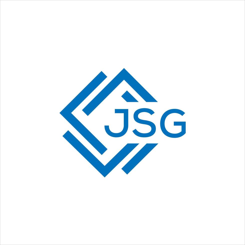 jsg carta logotipo Projeto em branco fundo. jsg criativo círculo carta logotipo conceito. jsg carta Projeto. vetor