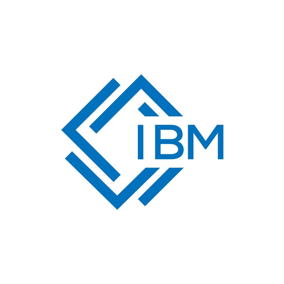 ibm carta logotipo Projeto em branco fundo. ibm criativo círculo carta logotipo conceito. ibm carta Projeto. vetor