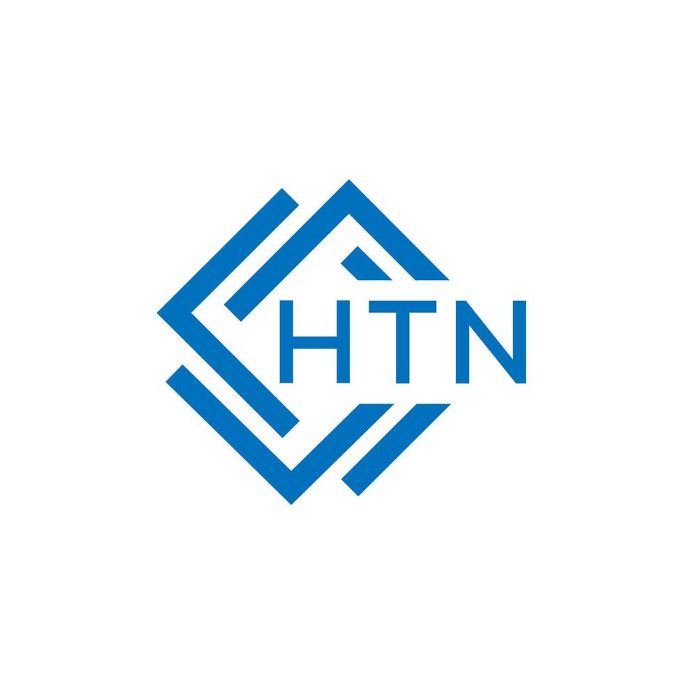 htn carta logotipo Projeto em branco fundo. htn criativo círculo carta logotipo conceito. htn carta Projeto. vetor