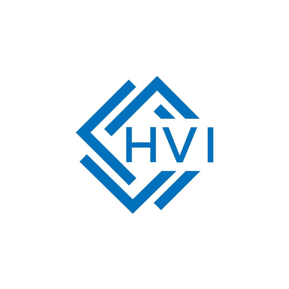 hvi carta logotipo Projeto em branco fundo. hvi criativo círculo carta logotipo conceito. hvi carta Projeto. vetor