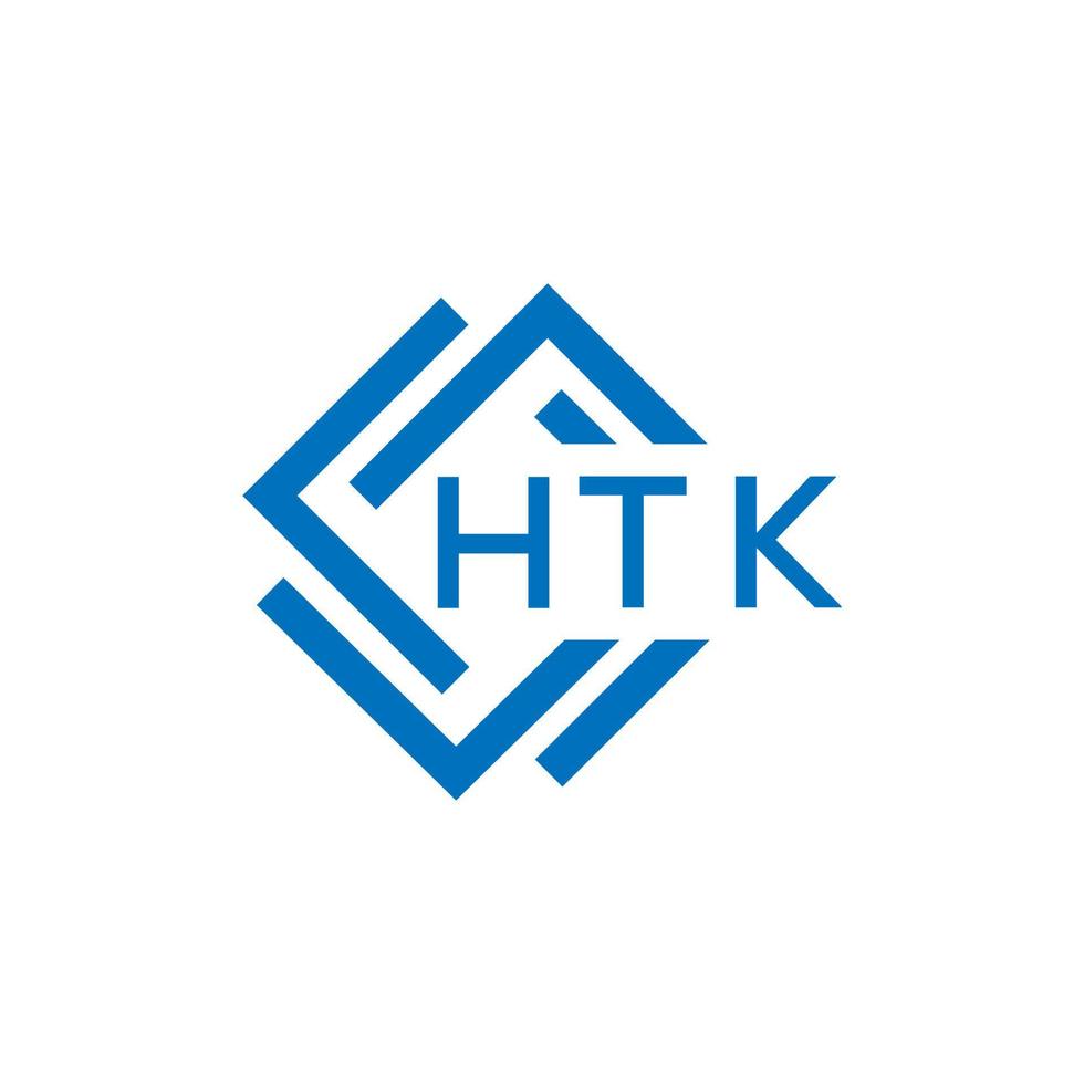 htk carta logotipo Projeto em branco fundo. htk criativo círculo carta logotipo conceito. htk carta Projeto. vetor