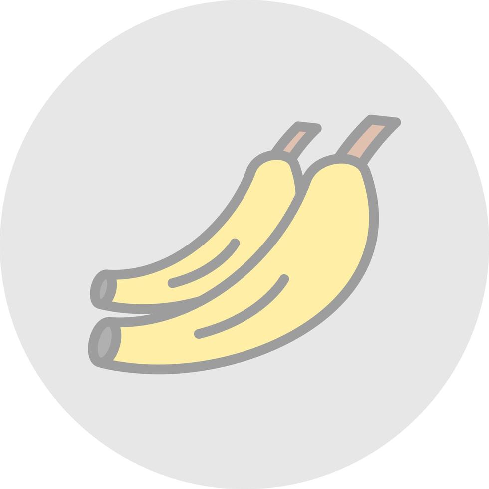 design de ícone de vetor de banana