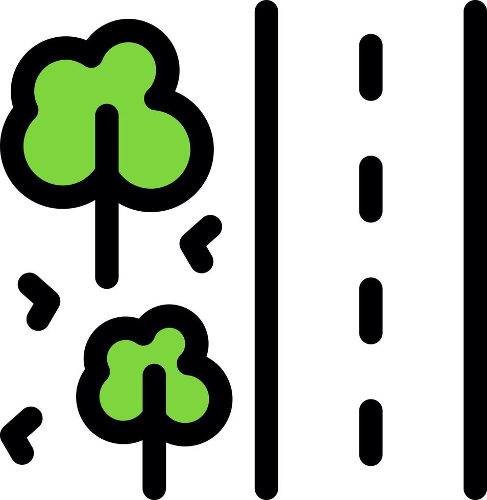 design de ícone de vetor de beira de estrada