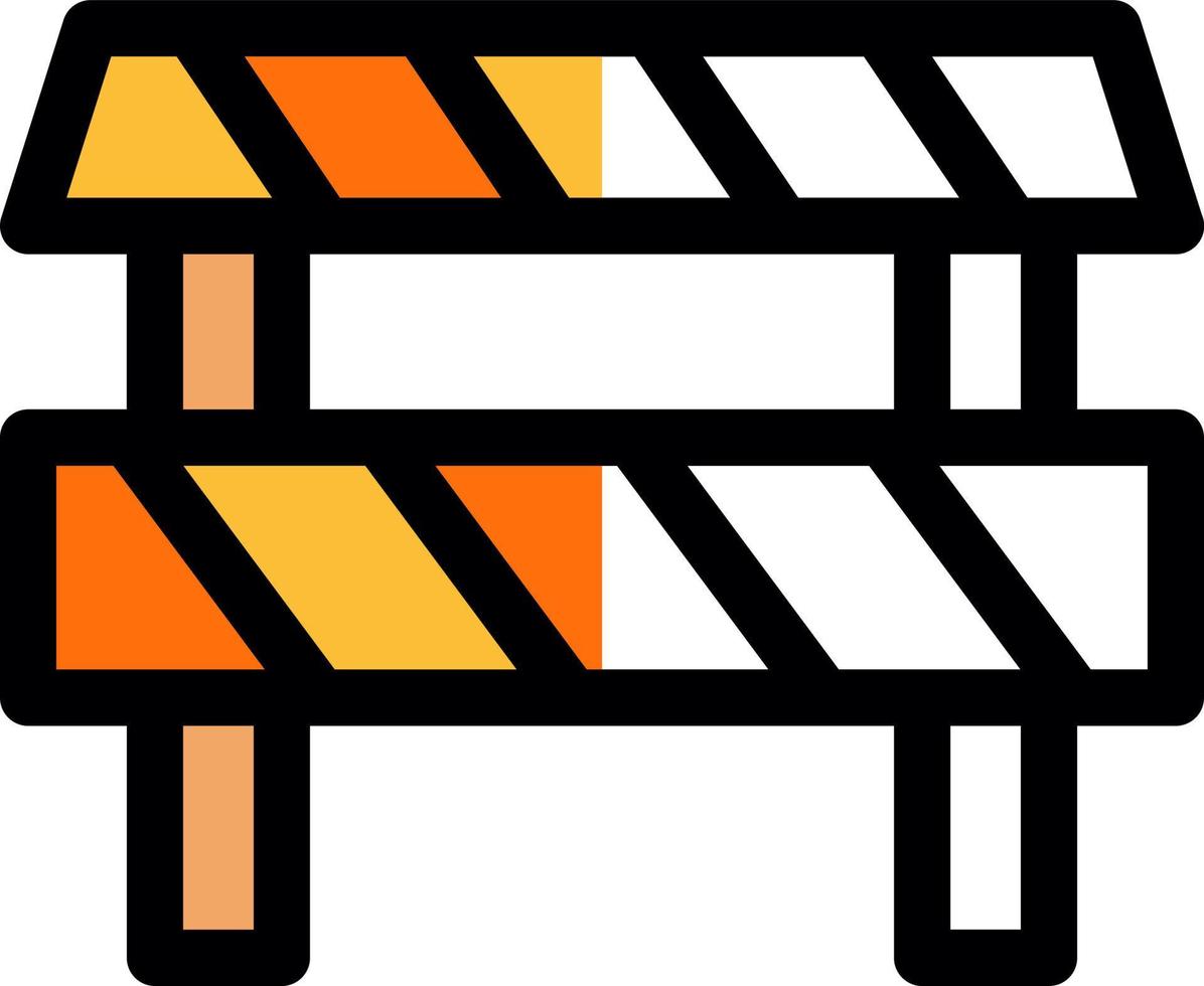 design de ícone de vetor de obstrução de estrada