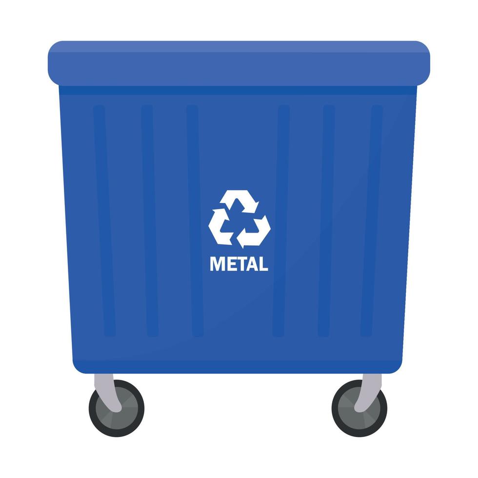 ilustração vetorial de lata de lixo vetor