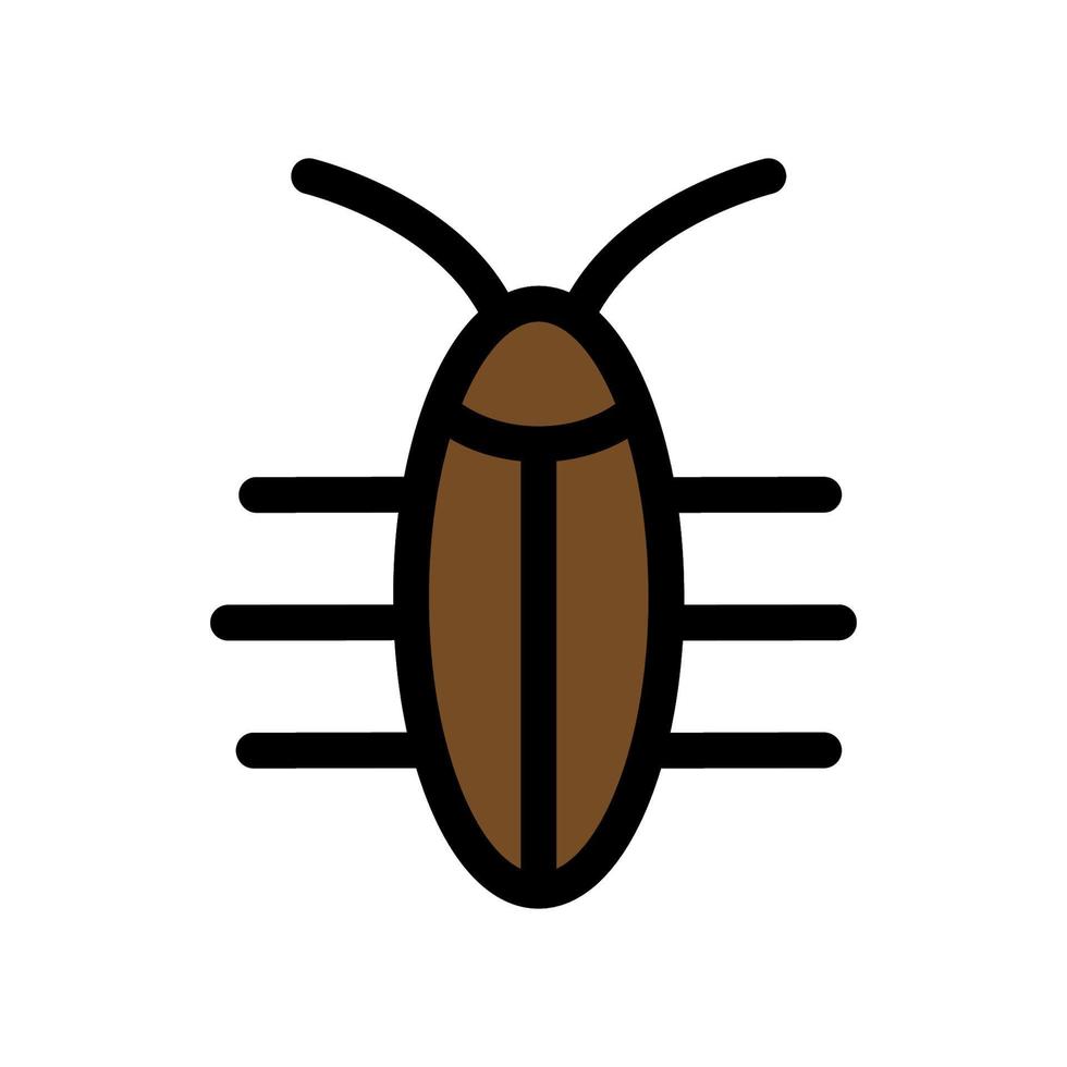 linha de ícone de bug isolada no fundo branco. ícone liso preto fino no estilo de contorno moderno. símbolo linear e traço editável. ilustração vetorial de traço perfeito simples e pixel vetor