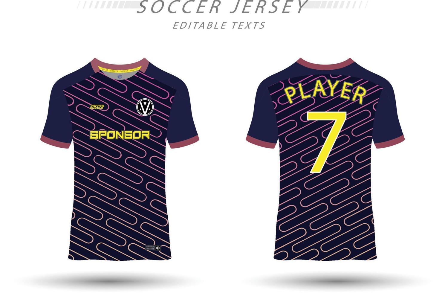 melhor vetor futebol jérsei modelo esporte t camisa Projeto