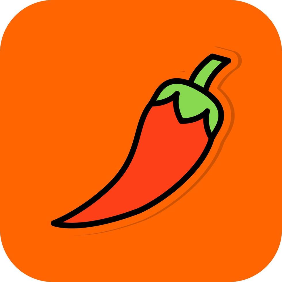 design de ícone de vetor de pimenta malagueta