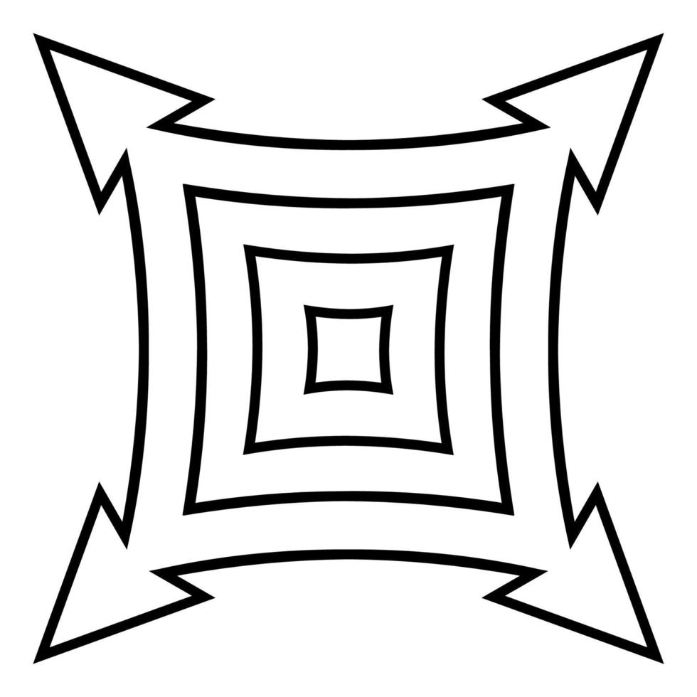 ícone para expandir cheio tela, vetor expandir placa em transparente fundo, preenchidas Preto símbolo