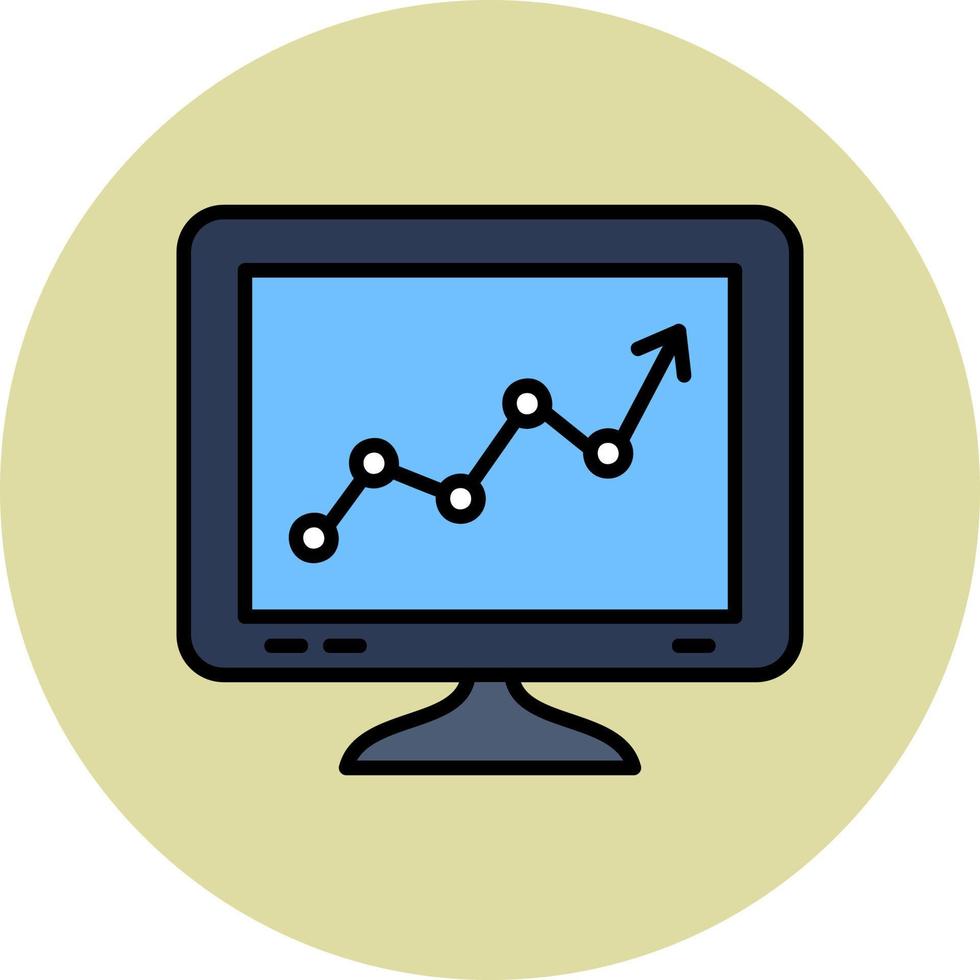 ícone de vetor de diagrama