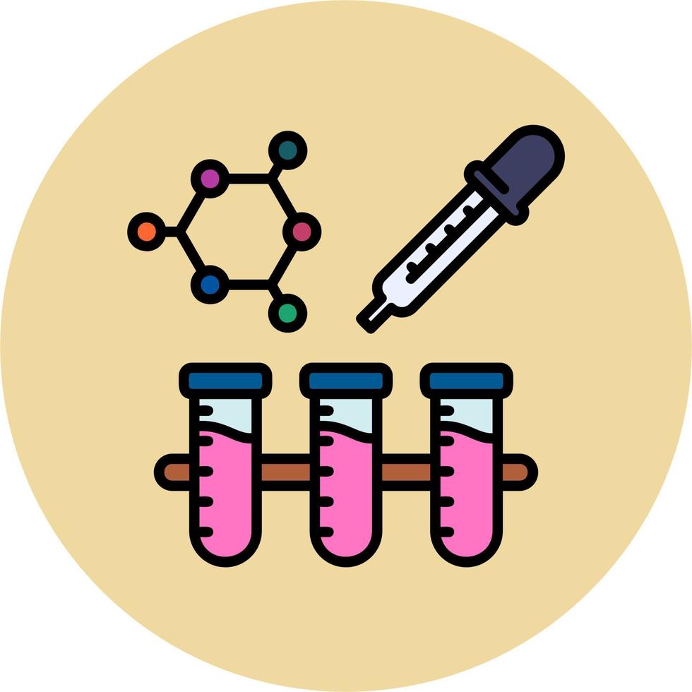 ícone de vetor de química