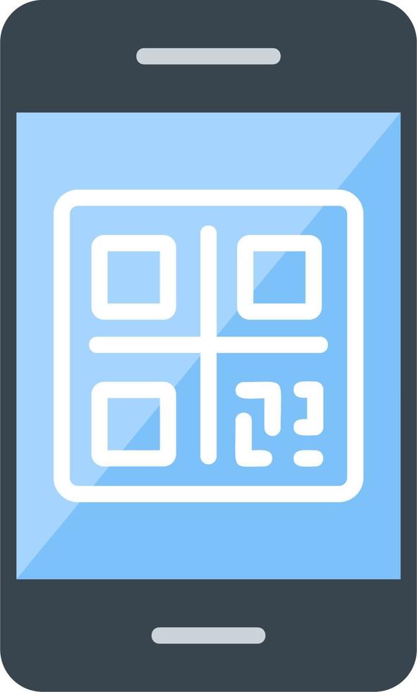 ícone de vetor de código qr