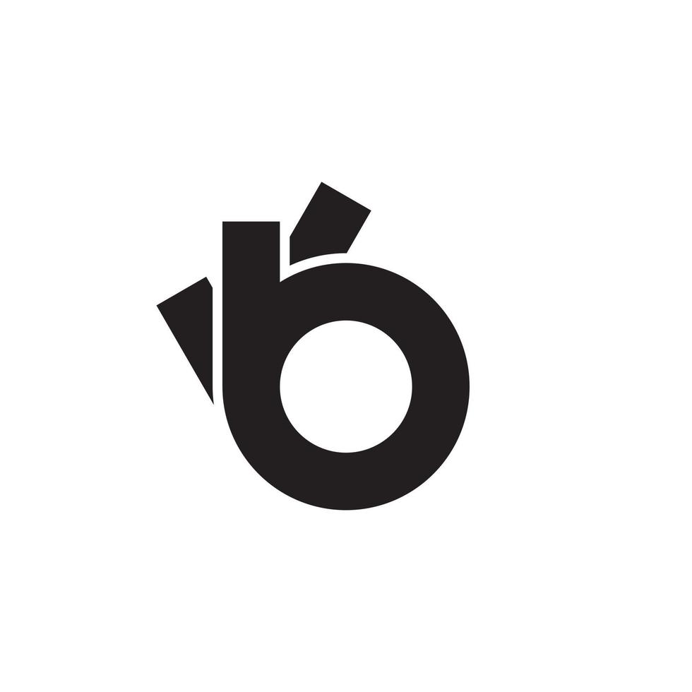 abstrato carta b logotipo Projeto vetor isolado em branco fundo.