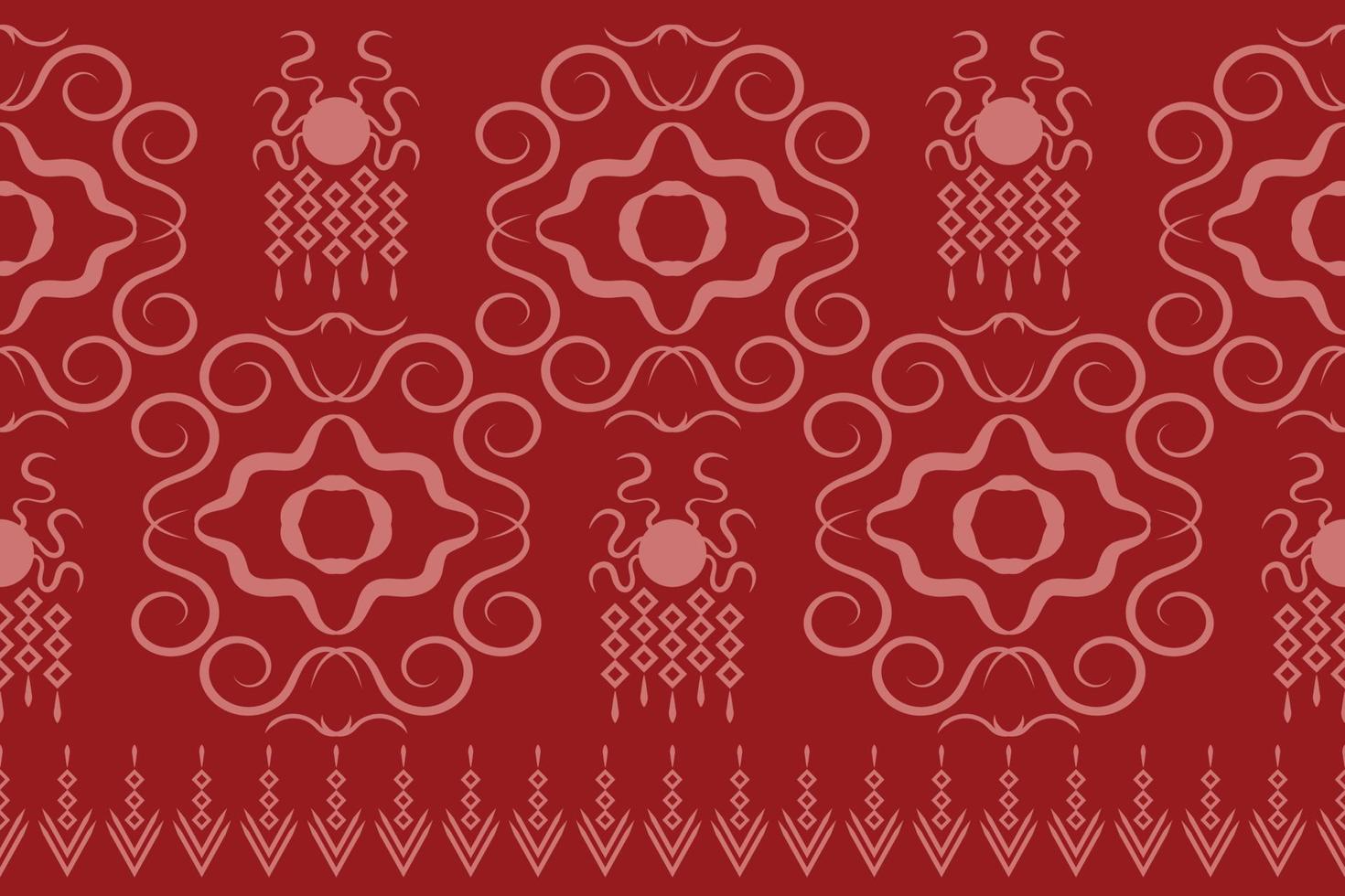 estilo geométrico padrão de tecido étnico. sarong asteca étnico oriental padrão fundo vermelho carmesim tradicional. resumo,vetor,ilustração. use para textura, roupas, embrulhos, decoração, carpete. vetor