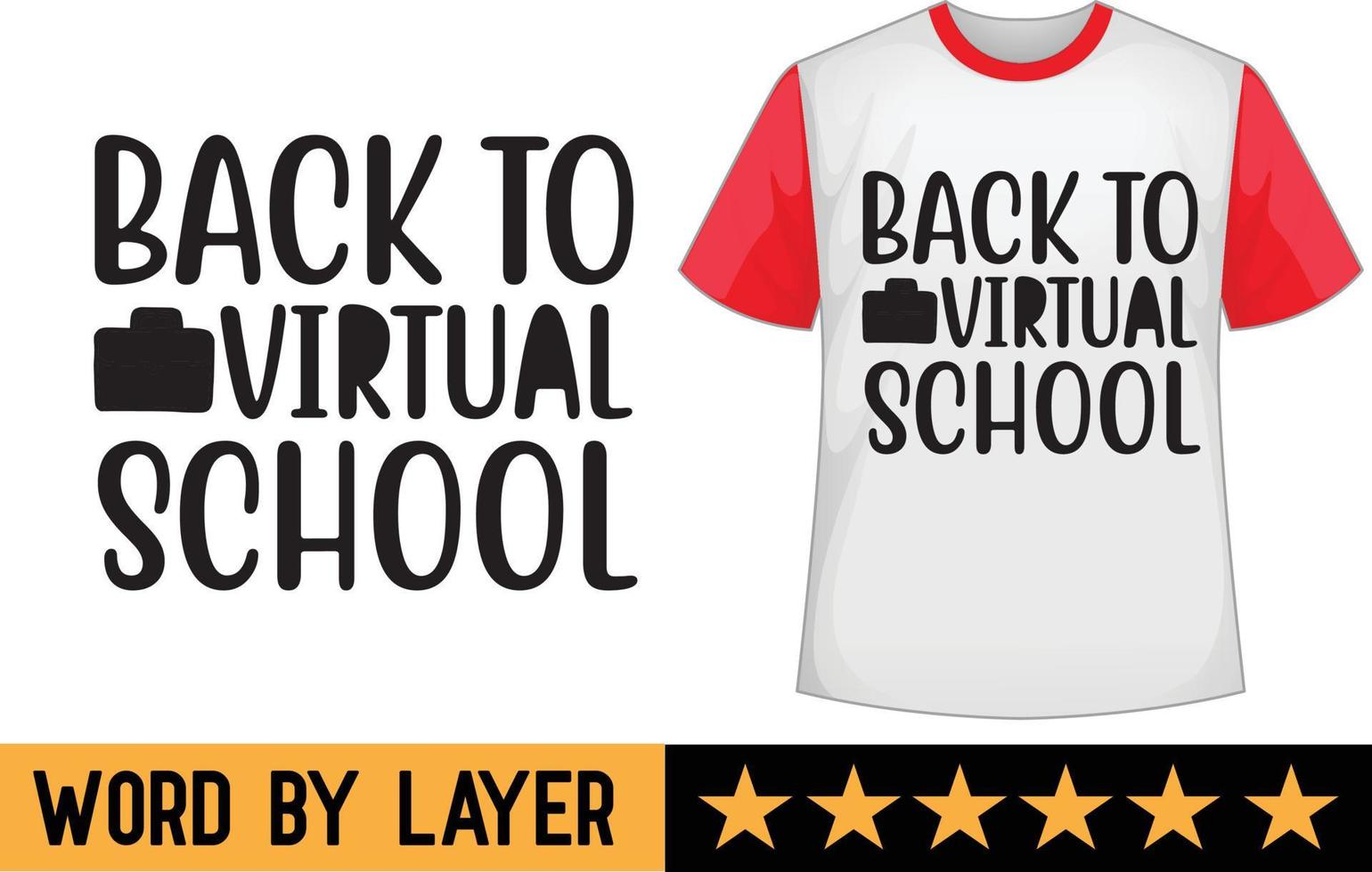 costas para escola SVG t camisa Projeto vetor