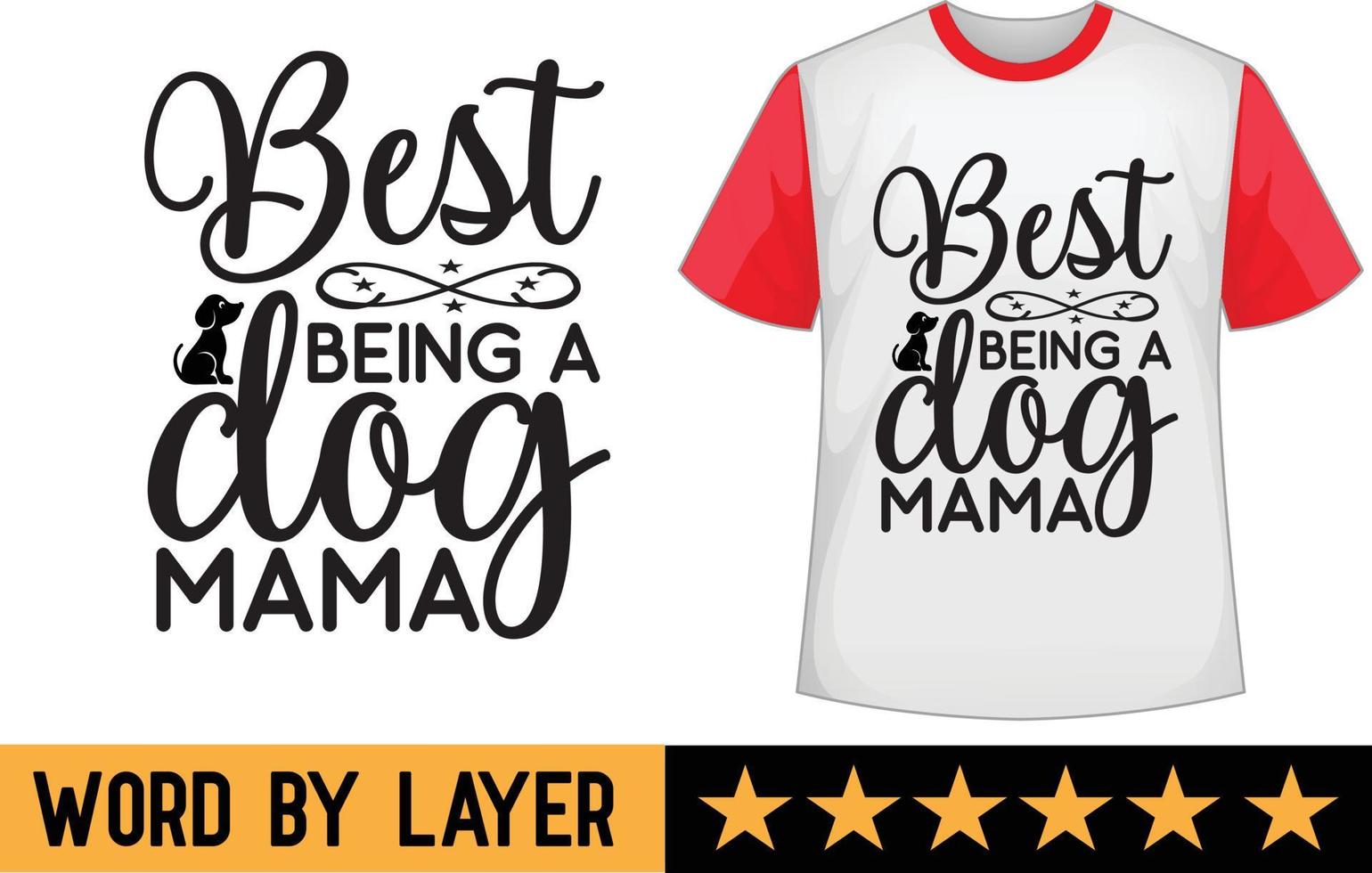 design de camiseta svg para cachorro vetor