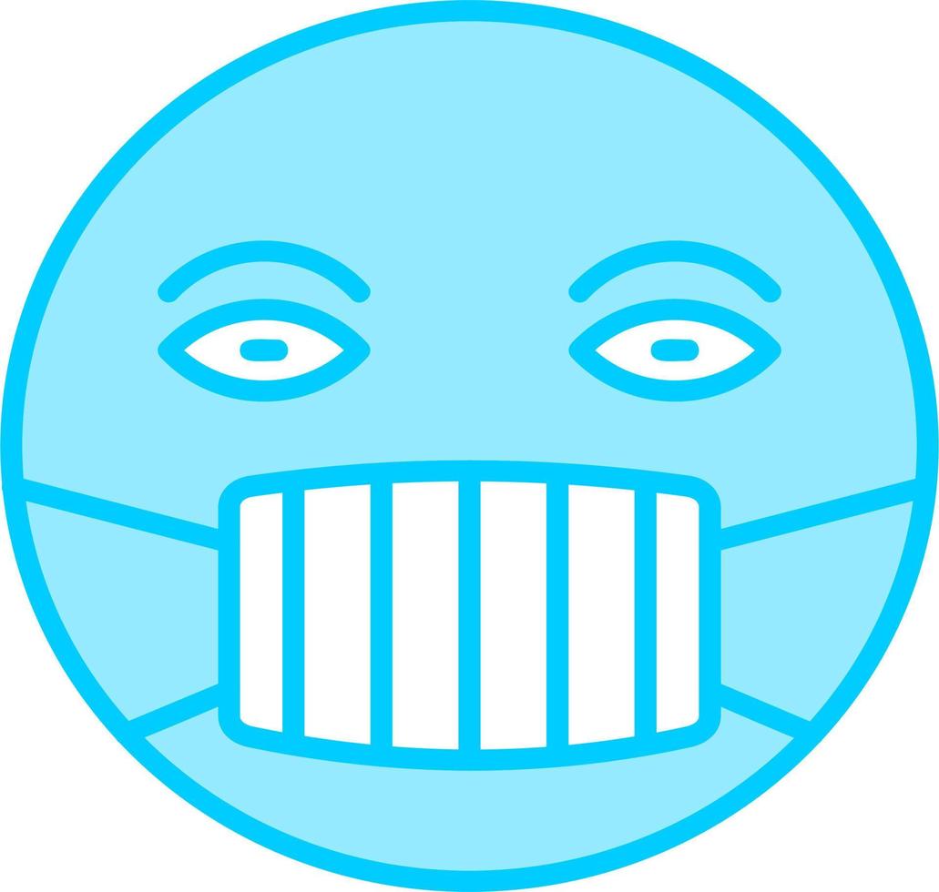 ícone de vetor de máscara facial