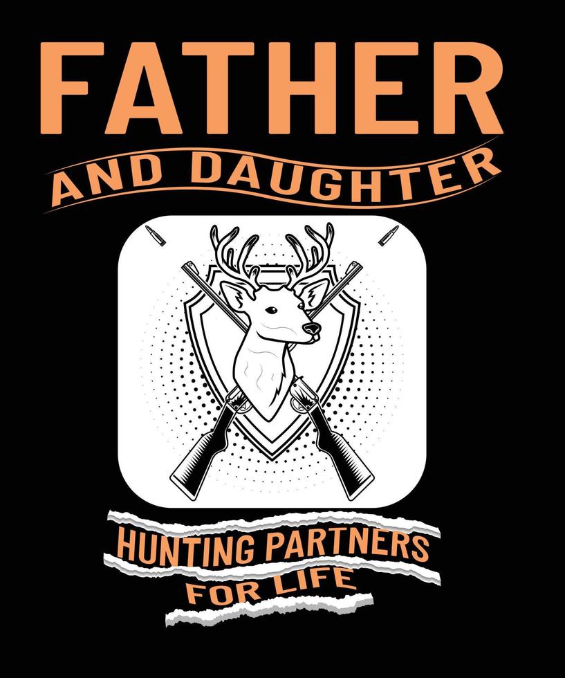 pai e filha caçando parceiros para a vida design de t-shirt vetor