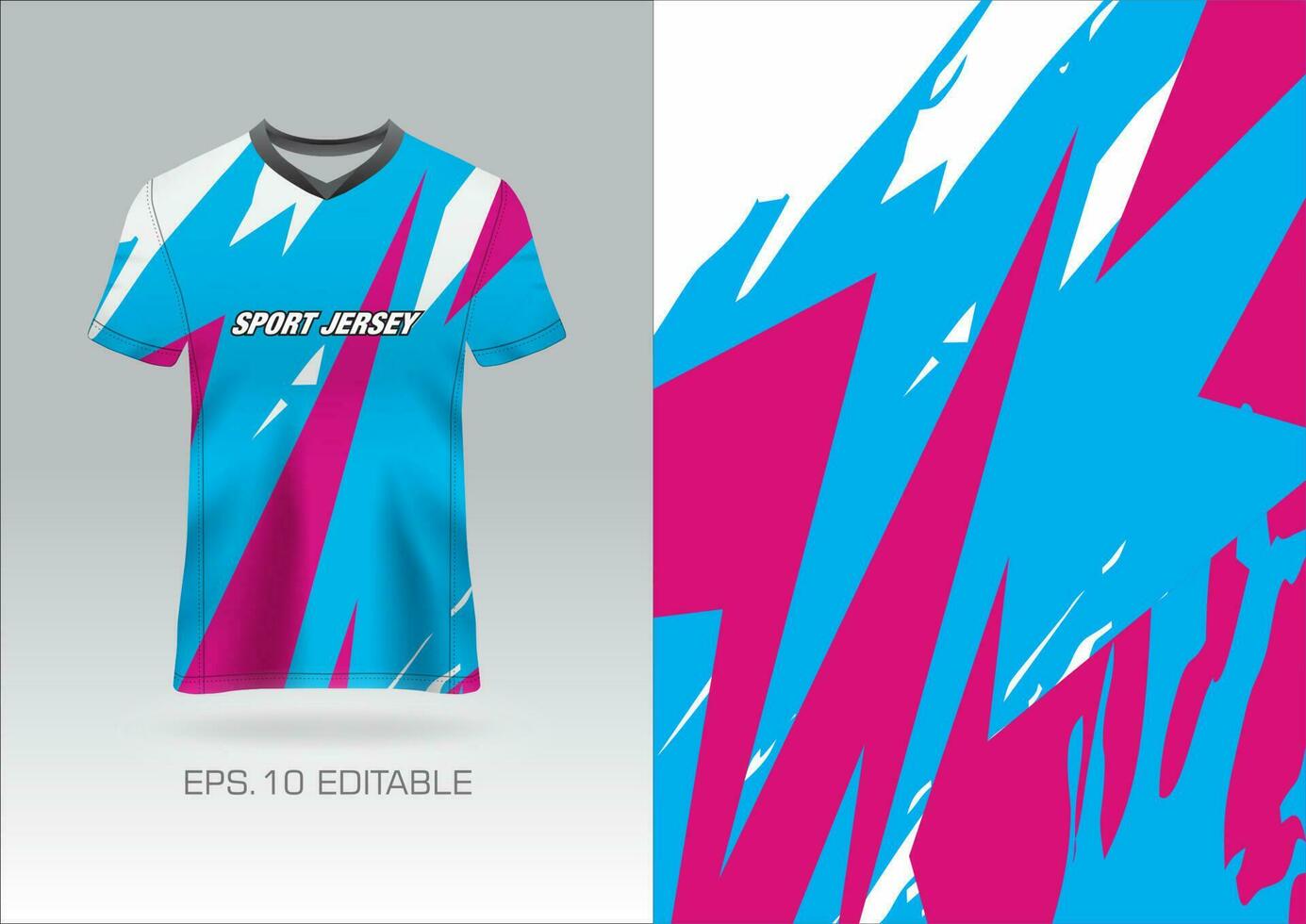 Esportes jérsei Projeto grunge para equipe uniformes futebol jérsei corrida jérsei vetor