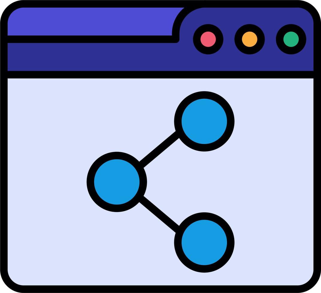 navegador compartilhar vetor ícone
