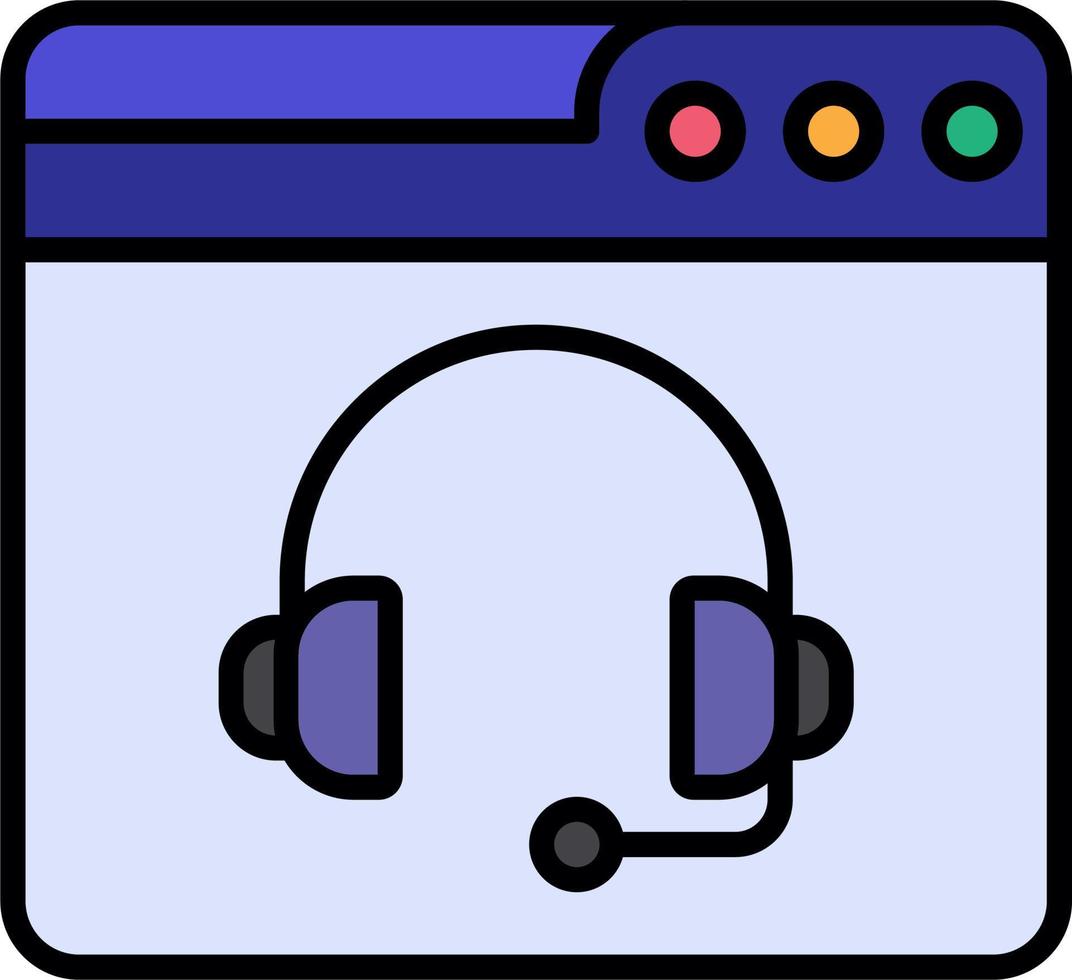 ícone de vetor de fone de ouvido