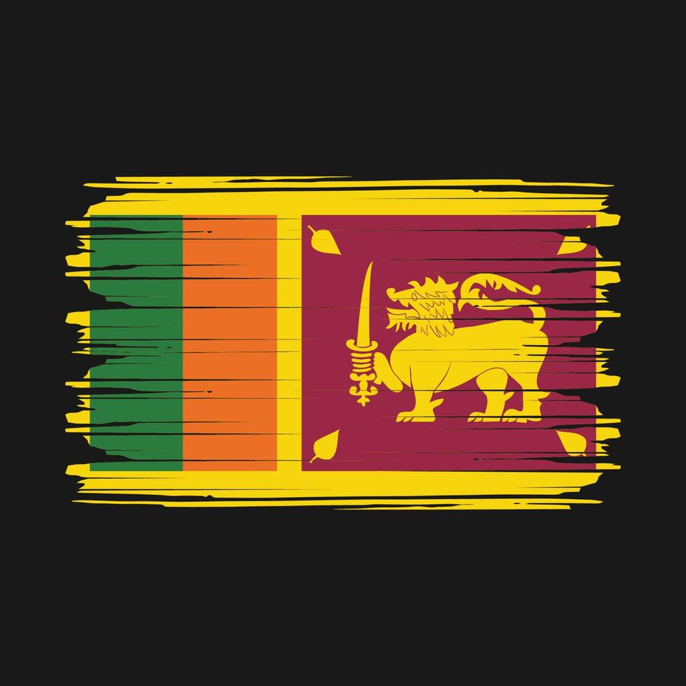 vetor da bandeira sri lanka