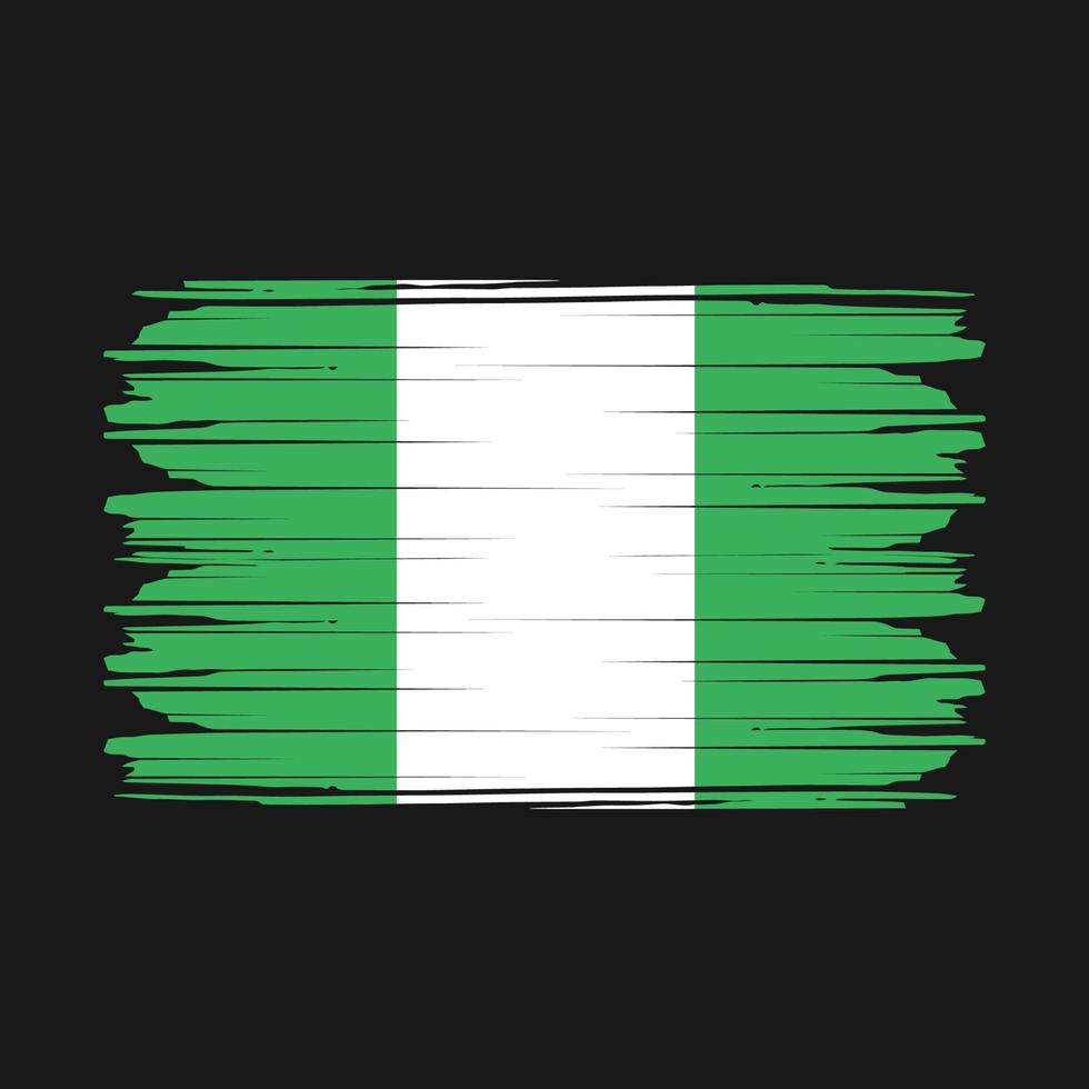 vetor de bandeira da Nigéria