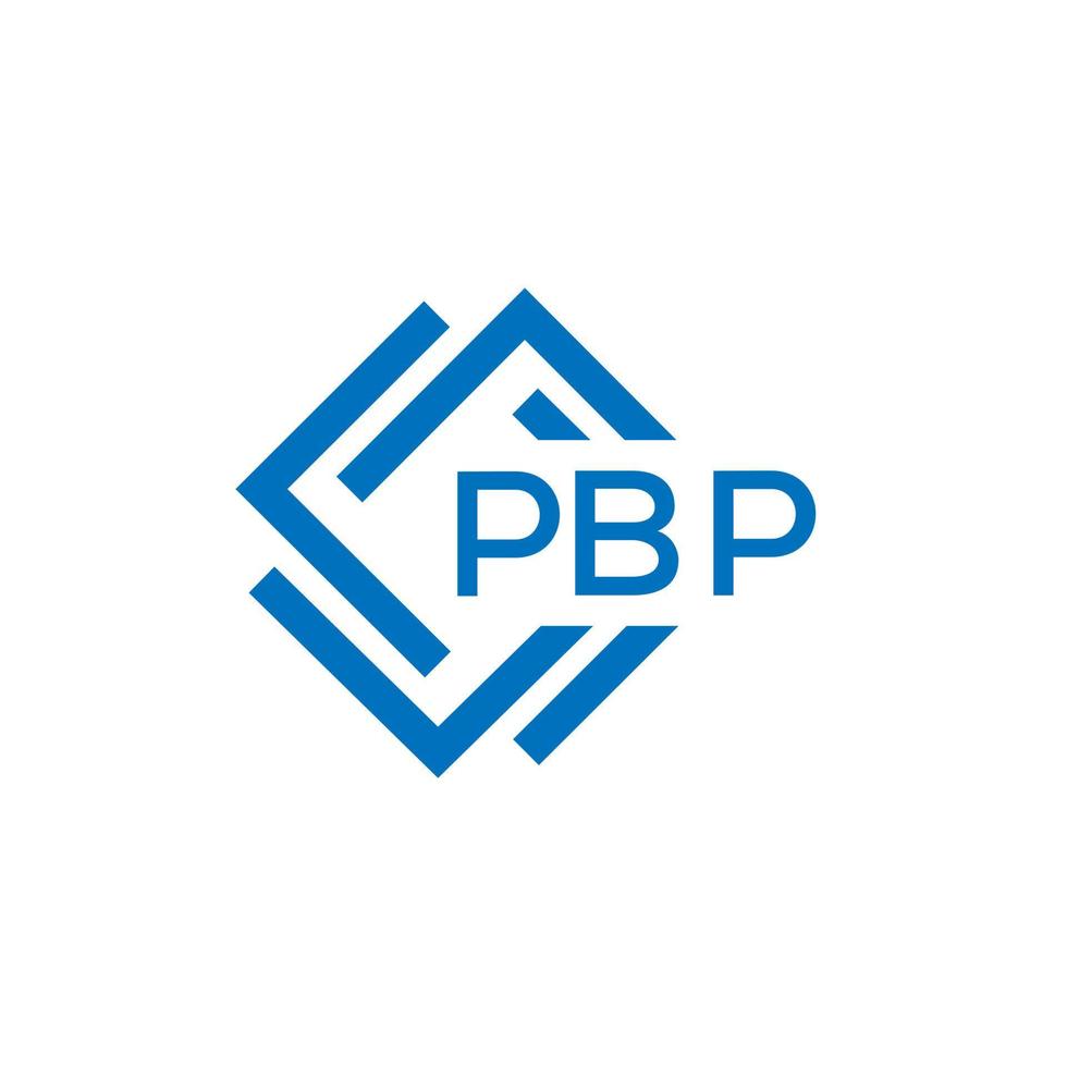 pbp carta logotipo Projeto em branco fundo. pbp criativo círculo carta logotipo conceito. pbp carta Projeto. vetor