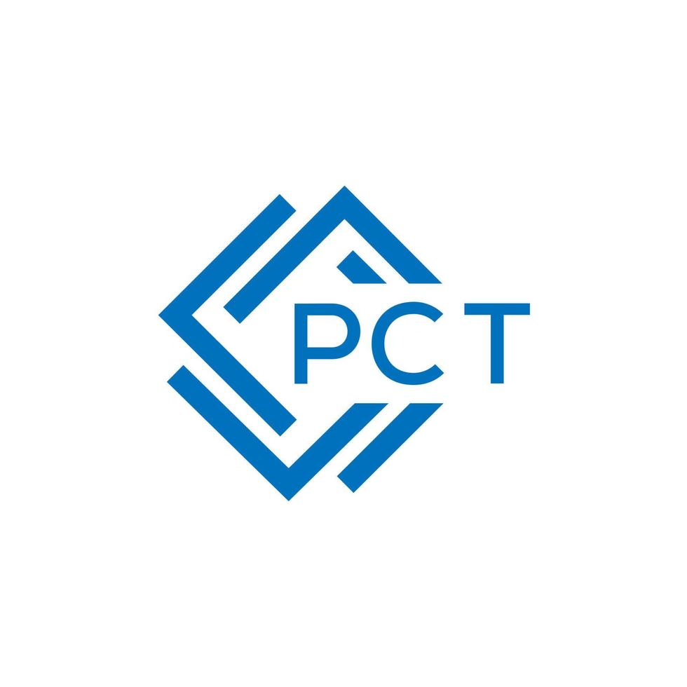 pct carta logotipo Projeto em branco fundo. pct c vetor