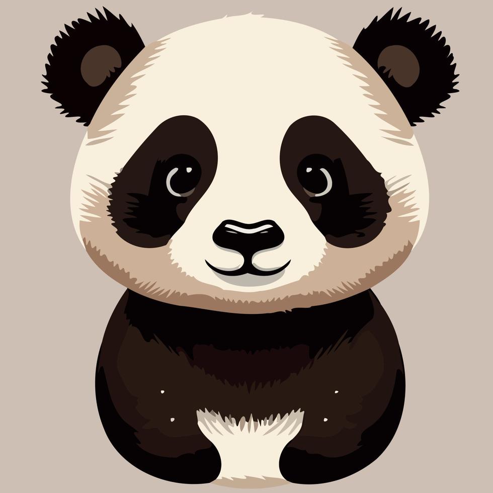 comum panda Urso mamífero animal corpo vetor