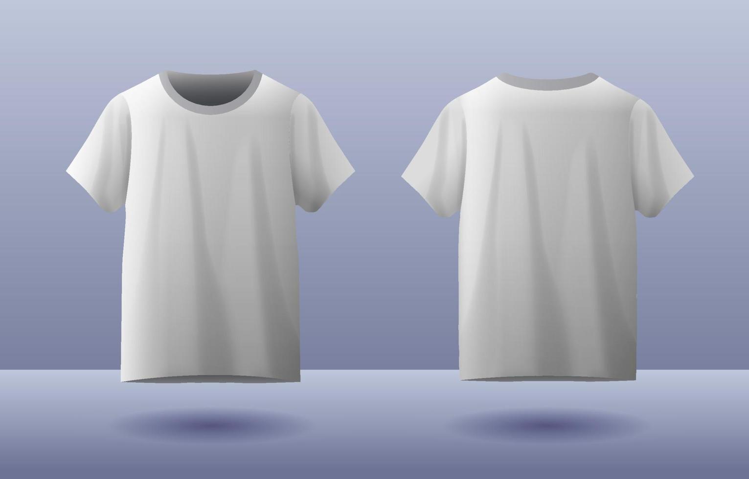 3d branco camiseta brincar vetor