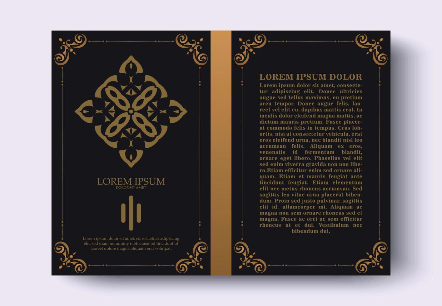 vintage livro layouts a partir de criativo Projeto vetor