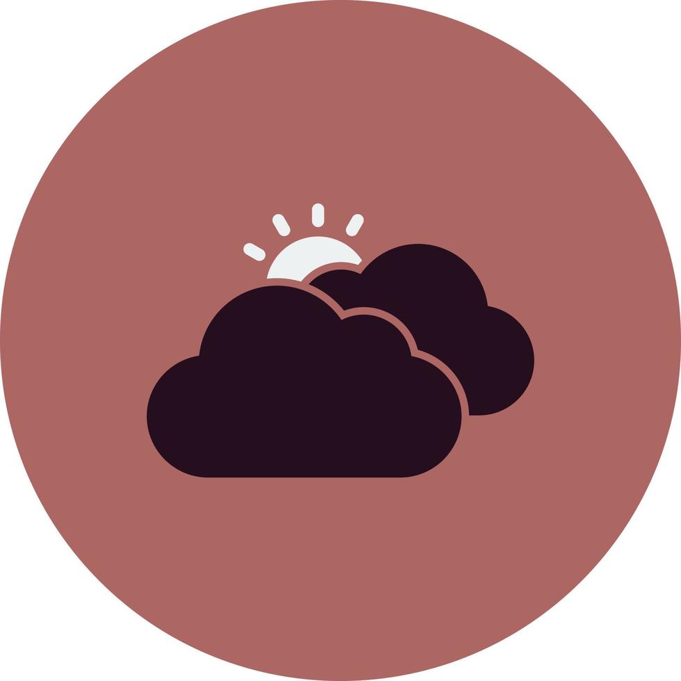 ícone de vetor nublado