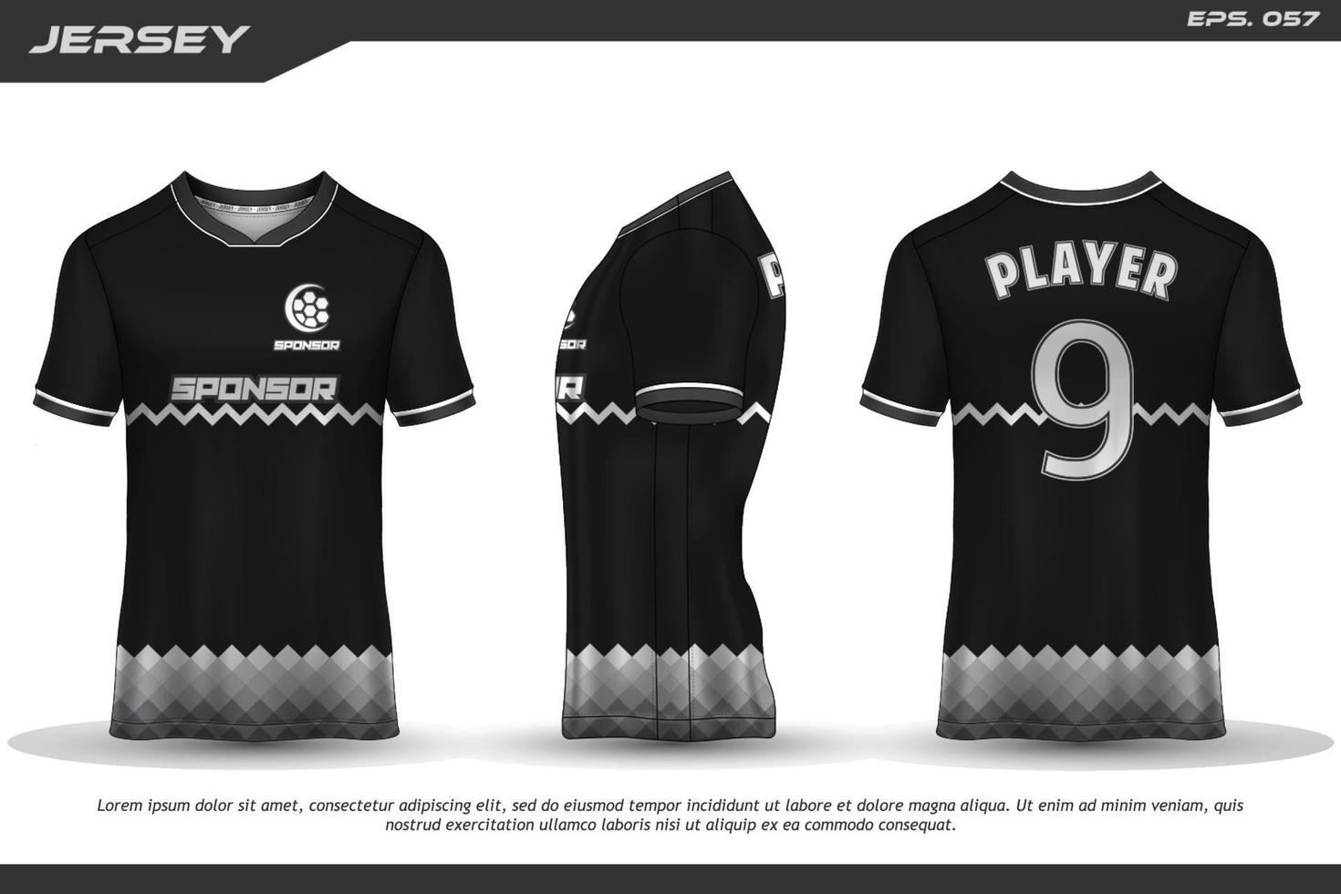 Jersey design sublimação camiseta padrão geométrico premium incrível coleção de vetores para futebol futebol corrida ciclismo jogos motocross esportes