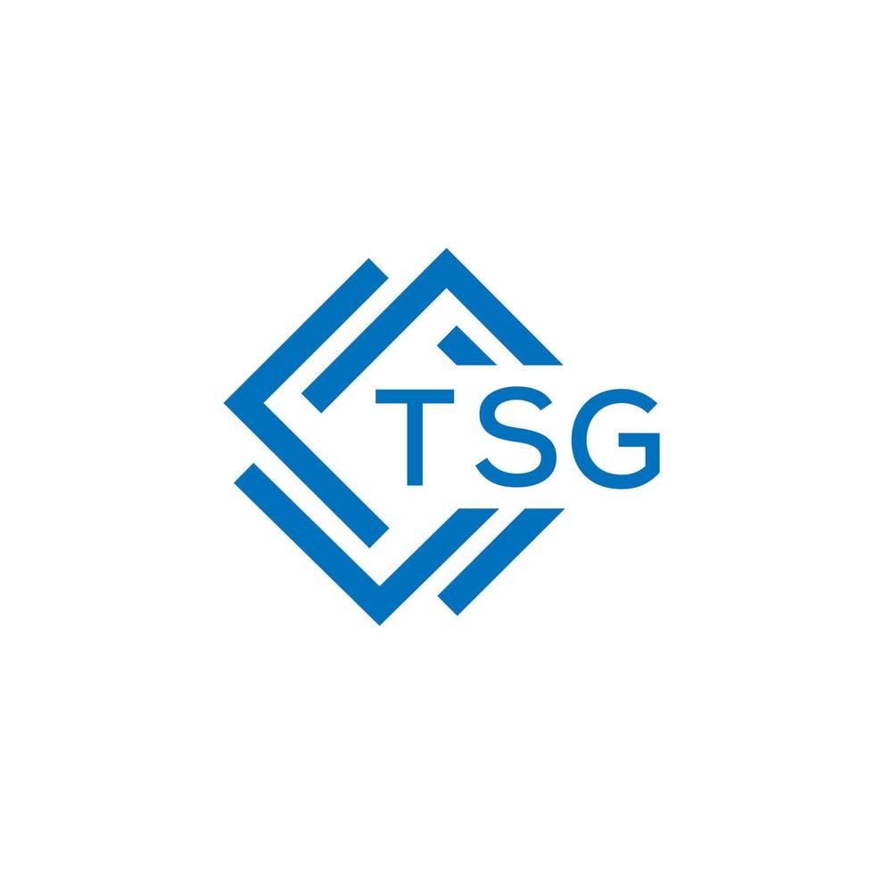 tsg tecnologia carta logotipo Projeto em branco fundo. tsg criativo iniciais tecnologia carta logotipo conceito. tsg tecnologia carta Projeto. vetor