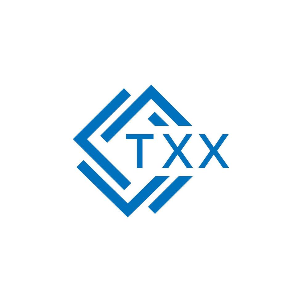 txx tecnologia carta logotipo Projeto em branco fundo. txx criativo iniciais tecnologia carta logotipo conceito. txx tecnologia carta Projeto. vetor
