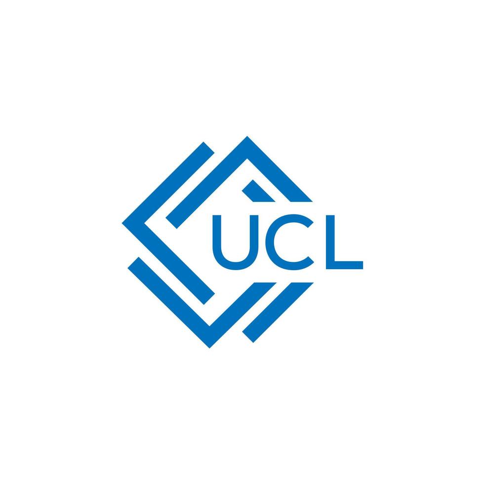 ucl tecnologia carta logotipo Projeto em branco fundo. ucl criativo iniciais tecnologia carta logotipo conceito. ucl tecnologia carta Projeto. vetor