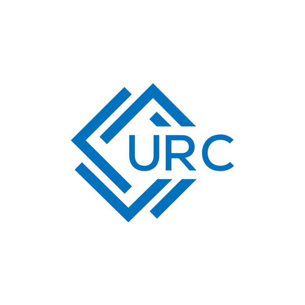 urc tecnologia carta logotipo Projeto em branco fundo. urc criativo iniciais tecnologia carta logotipo conceito. urc tecnologia carta Projeto. vetor