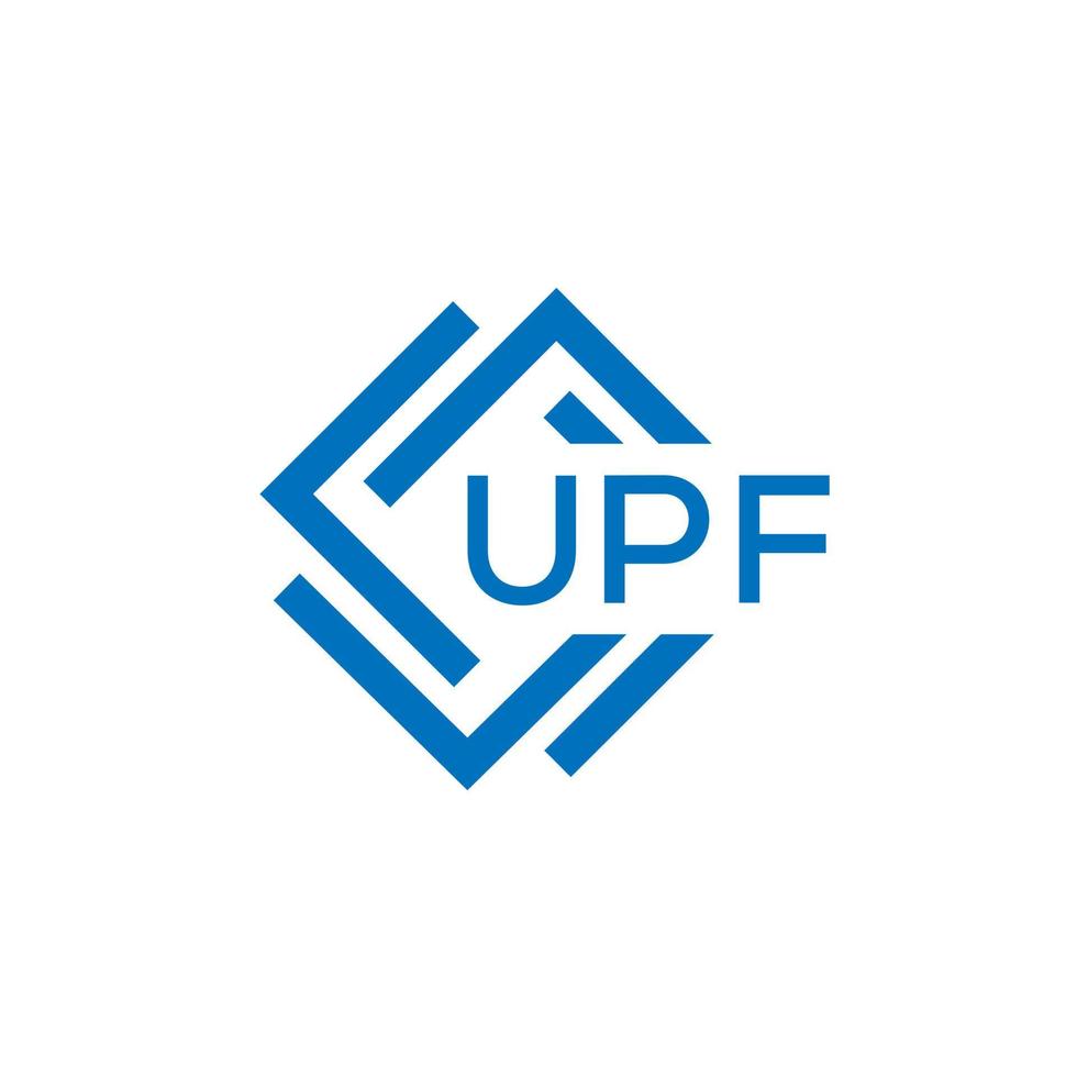 upf tecnologia carta logotipo Projeto em branco fundo. upf criativo iniciais tecnologia carta logotipo conceito. upf tecnologia carta Projeto. vetor