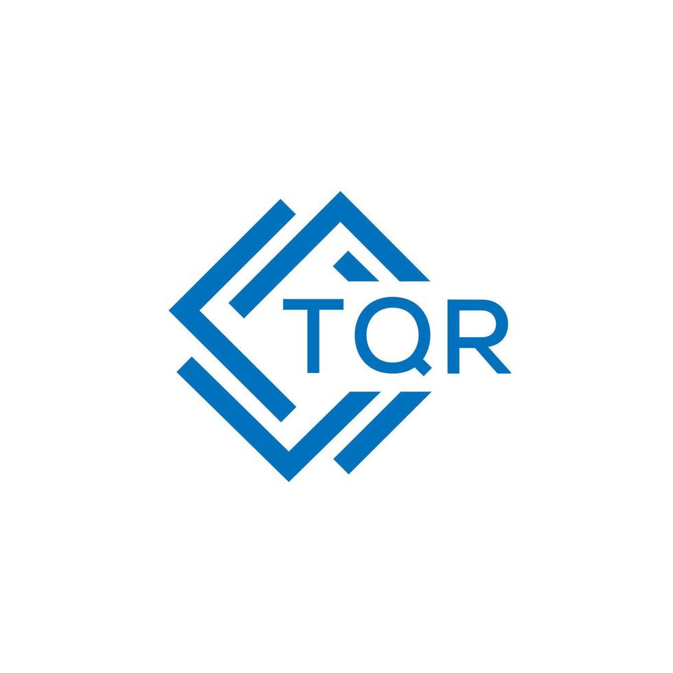 tqr tecnologia carta logotipo Projeto em branco fundo. tqr criativo iniciais tecnologia carta logotipo conceito. tqr tecnologia carta Projeto. vetor