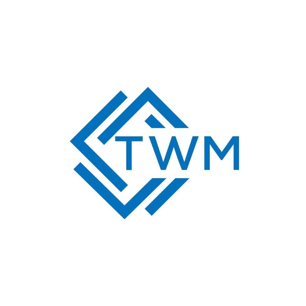 twm tecnologia carta logotipo Projeto em branco fundo. twm criativo iniciais tecnologia carta logotipo conceito. twm tecnologia carta Projeto. vetor