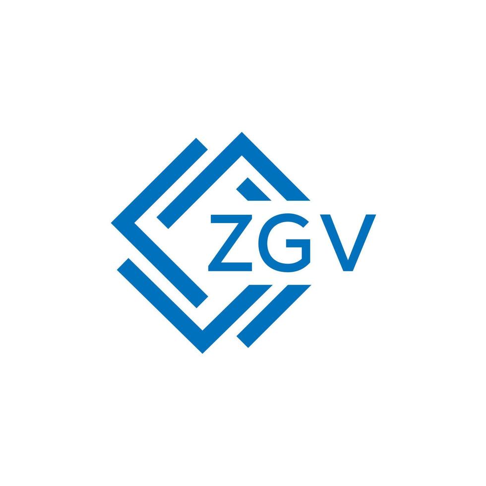 zgv tecnologia carta logotipo Projeto em branco fundo. zgv criativo iniciais tecnologia carta logotipo conceito. zgv tecnologia carta Projeto. vetor