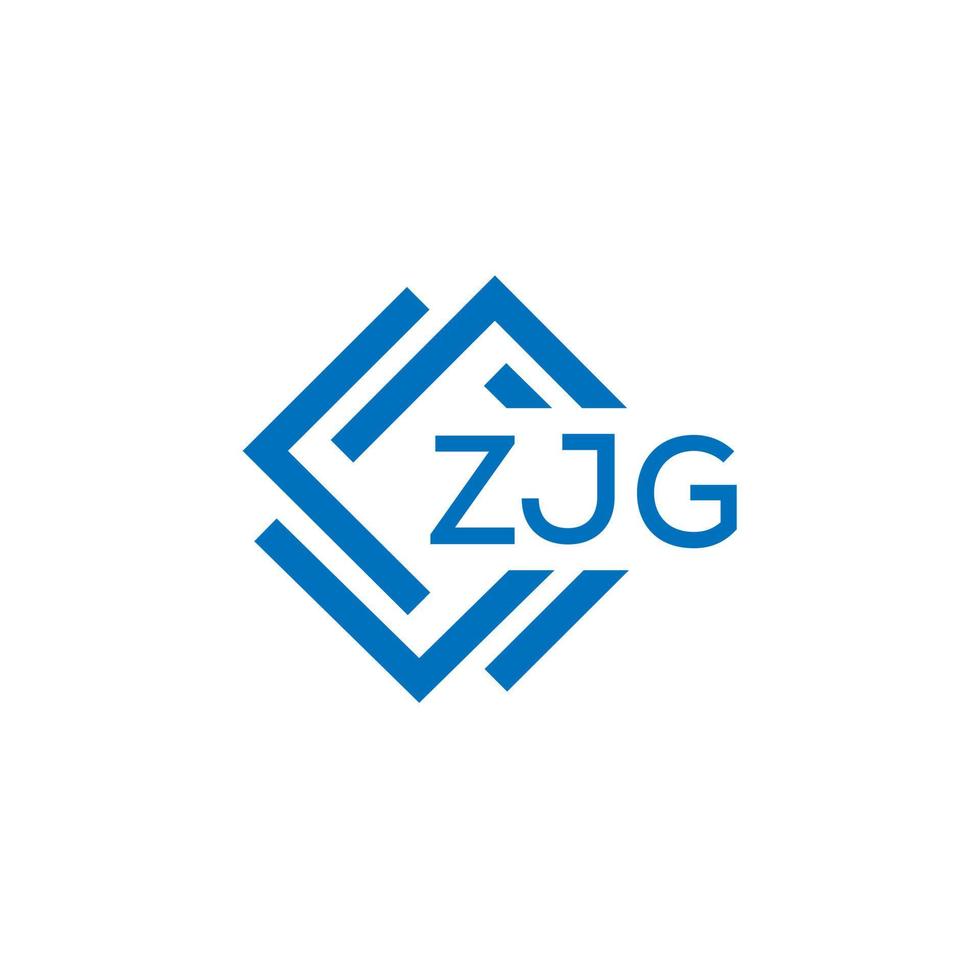 zjg tecnologia carta logotipo Projeto em branco fundo. zjg criativo iniciais tecnologia carta logotipo conceito. zjg tecnologia carta Projeto. vetor