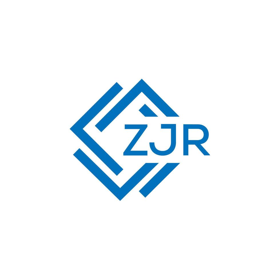 zjr tecnologia carta logotipo Projeto em branco fundo. zjr criativo iniciais tecnologia carta logotipo conceito. zjr tecnologia carta Projeto. vetor