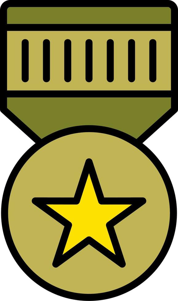 ícone de vetor de distintivo militar